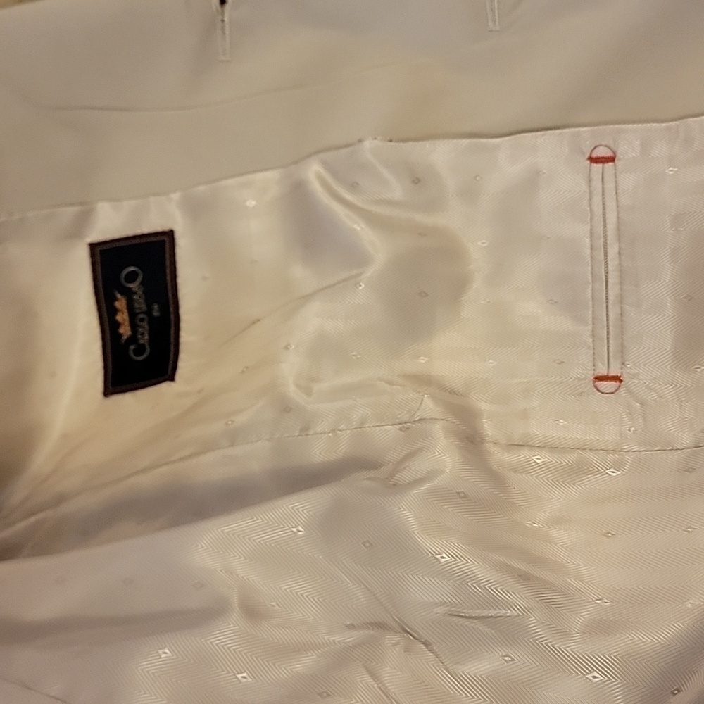 Carlo Lusso-2 button beige Jacket Size 38 L. NWT. - Picture 8 of 12